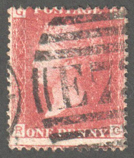 Great Britain Scott 33 Used Plate 130 - RG - Click Image to Close
